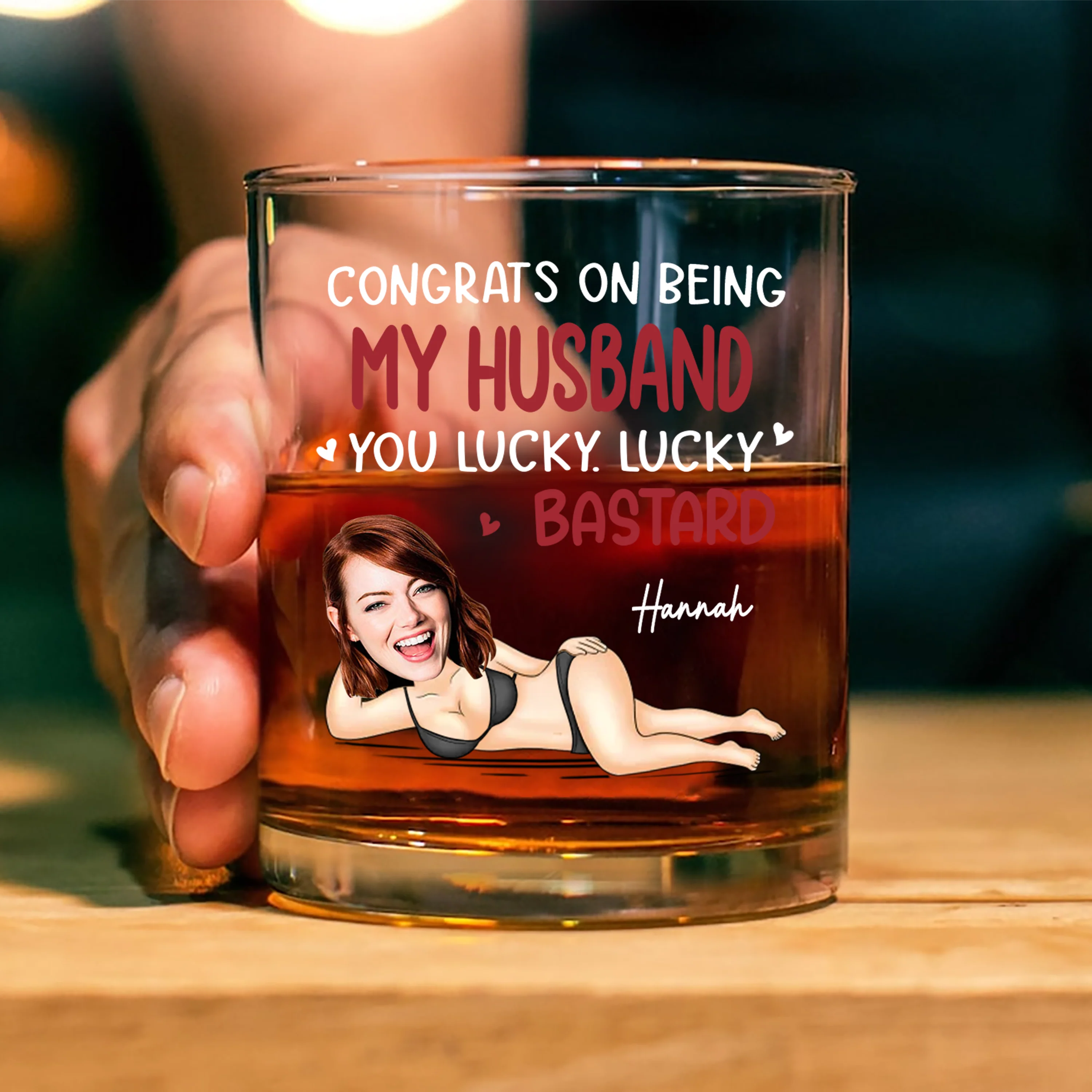 Custom Photo Anniversary Wedding Personalized Whiskey Glass Gifts For Husband And Wife, Him And Her LM32 897633 - Image 5