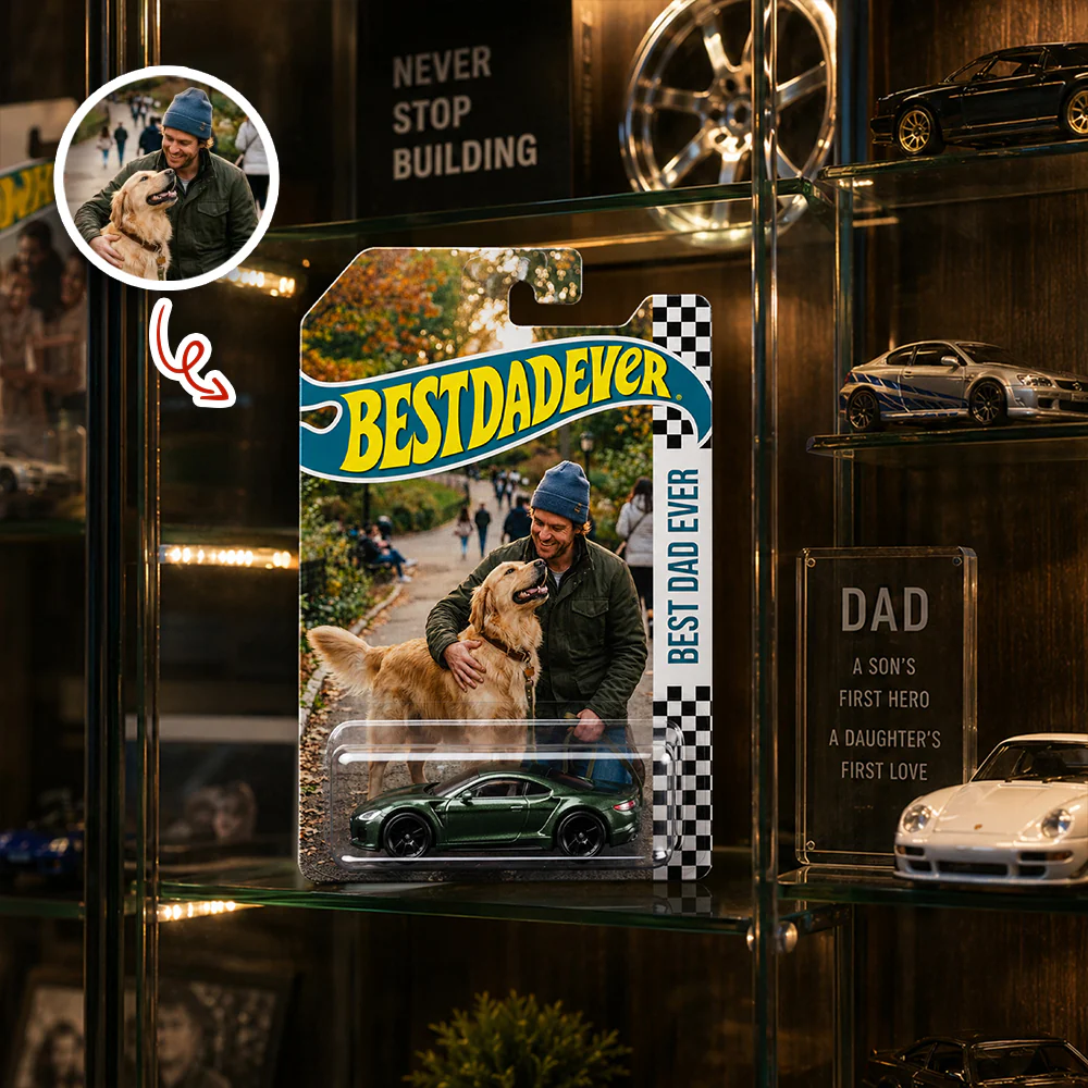 Custom Photo Best Dad Mom Ever Wheels Gift For Dad, Mom, Pet Lovers HO82 902642 - Image 3