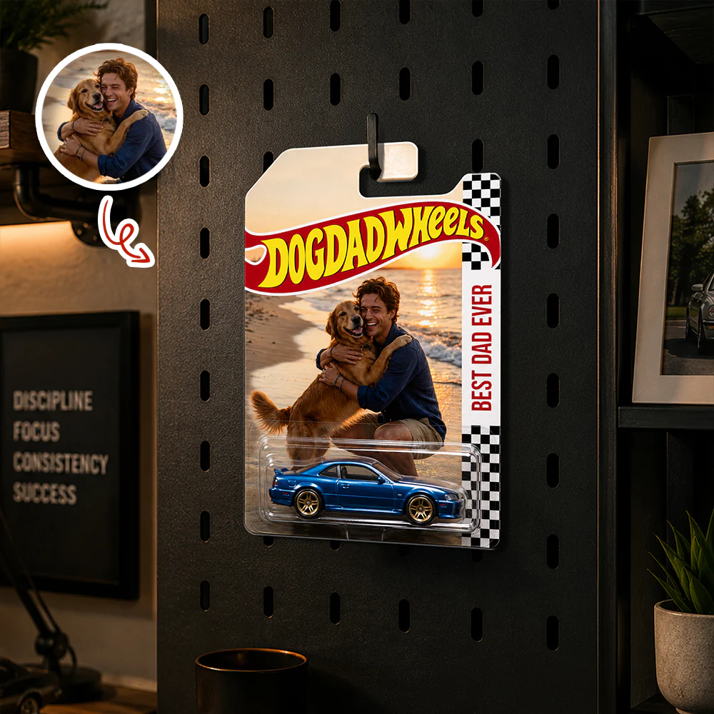 Custom Photo Best Dad Mom Ever Wheels Gift For Dad, Mom, Pet Lovers HO82 902642 - Image 4