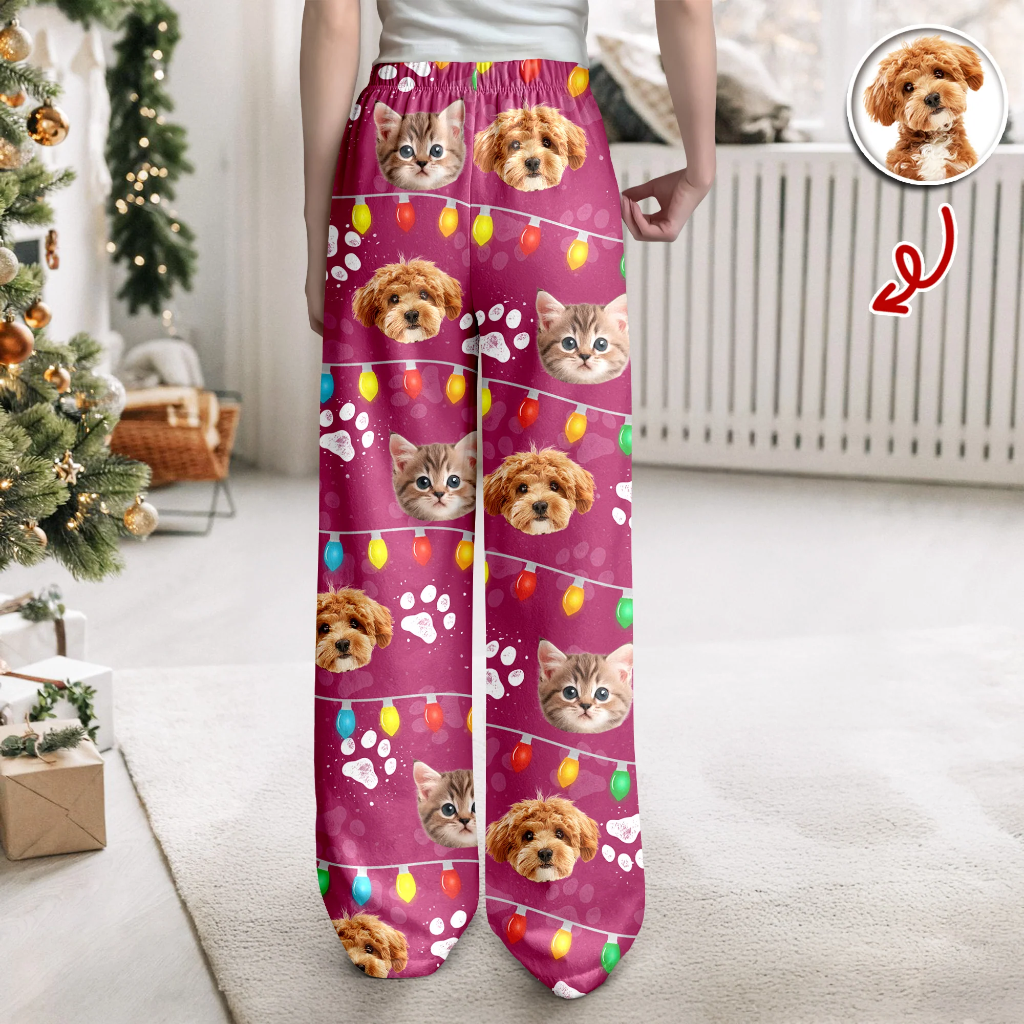 Custom Photo Best Dog Cat Dad/Mom Ever Sweatpants CH07 899138 - Image 12