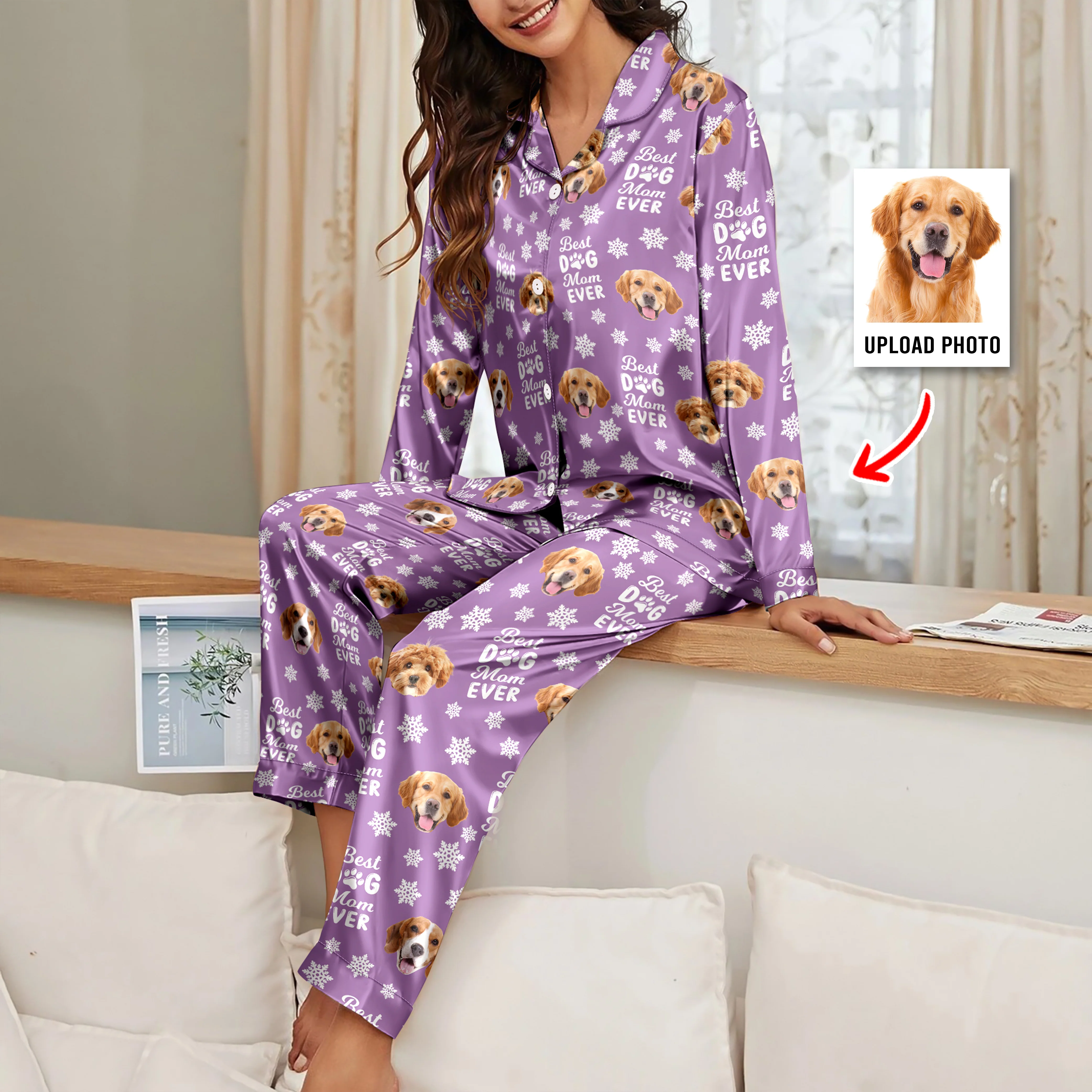 Custom Photo Best Dog Dad Dog Mom Paw Paw - Personalized Pajamas Gift For Pet Lovers HO82 894378 - Image 10