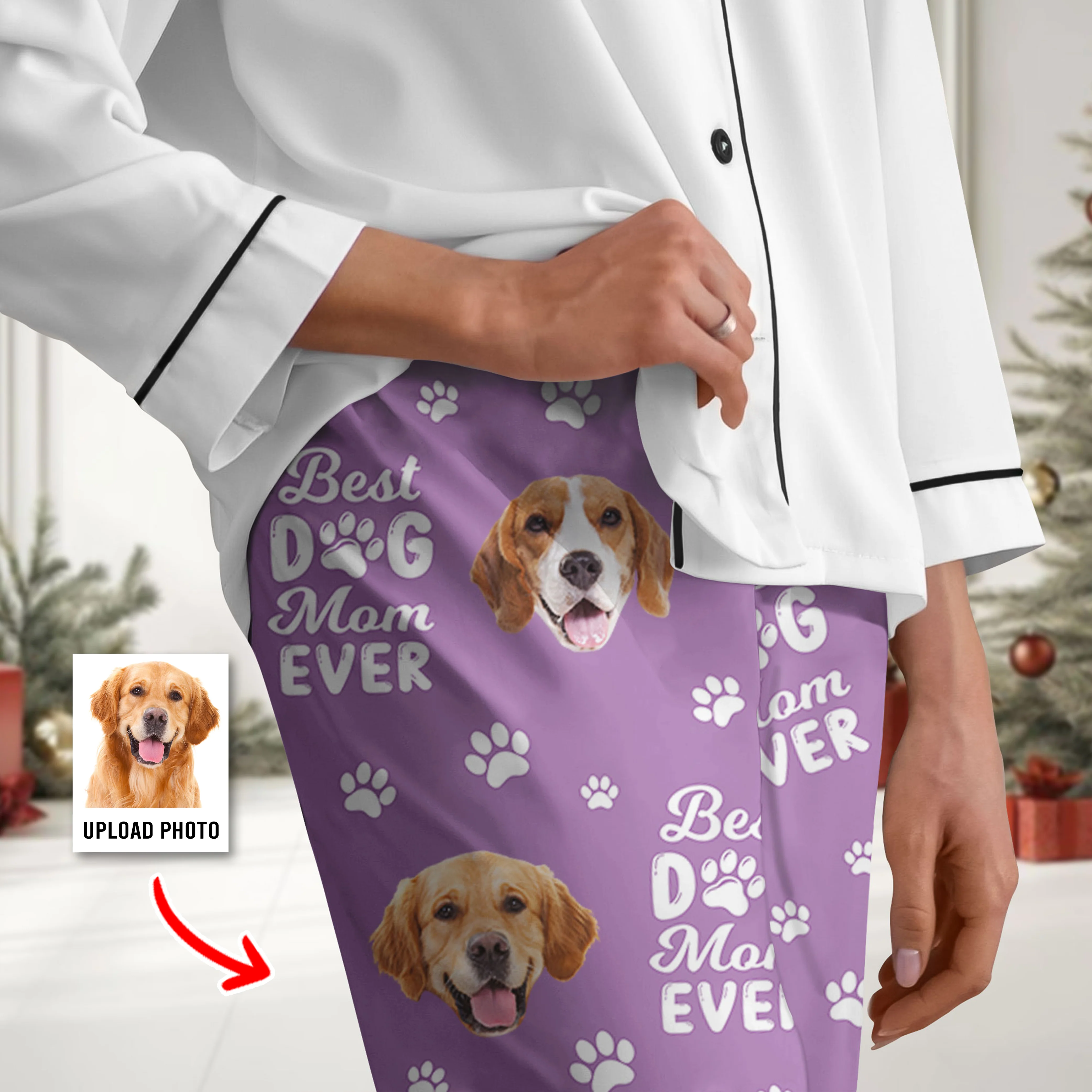 Custom Photo Best Dog Dad Dog Mom Paw Paw - Personalized Pajamas Gift For Pet Lovers HO82 894378 - Image 12