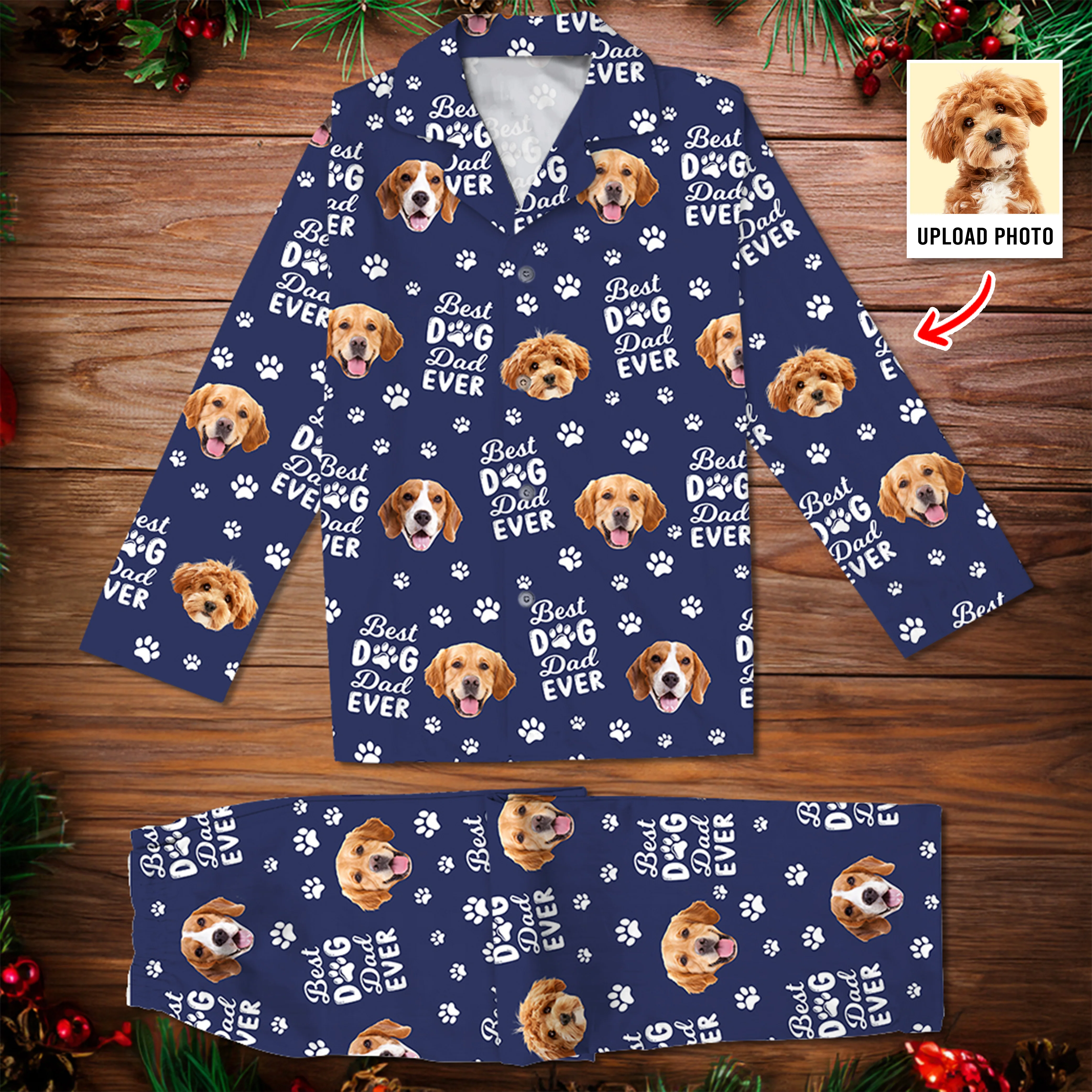 Custom Photo Best Dog Dad Dog Mom Paw Paw - Personalized Pajamas Gift For Pet Lovers HO82 894378 - Image 8