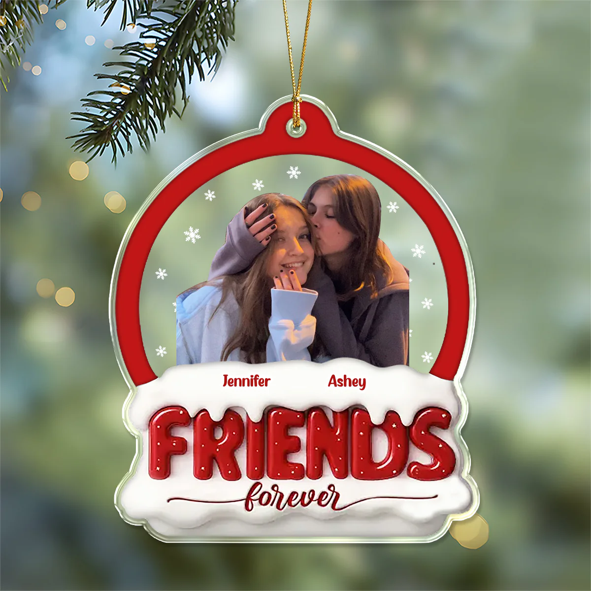 Custom Photo Best Friend Christmas Birthday Acrylic Ornament Gifts For Women, Besties, Sisters, BFF LM32 895945 - Image 6
