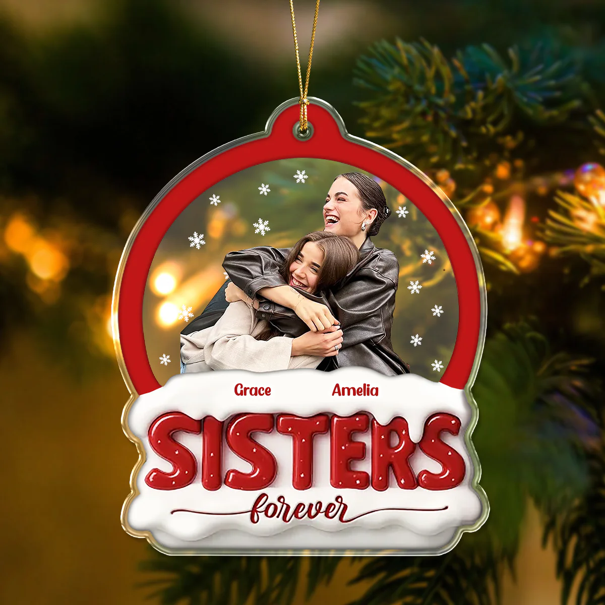 Custom Photo Best Friend Christmas Birthday Acrylic Ornament Gifts For Women, Besties, Sisters, BFF LM32 895945 - Image 8