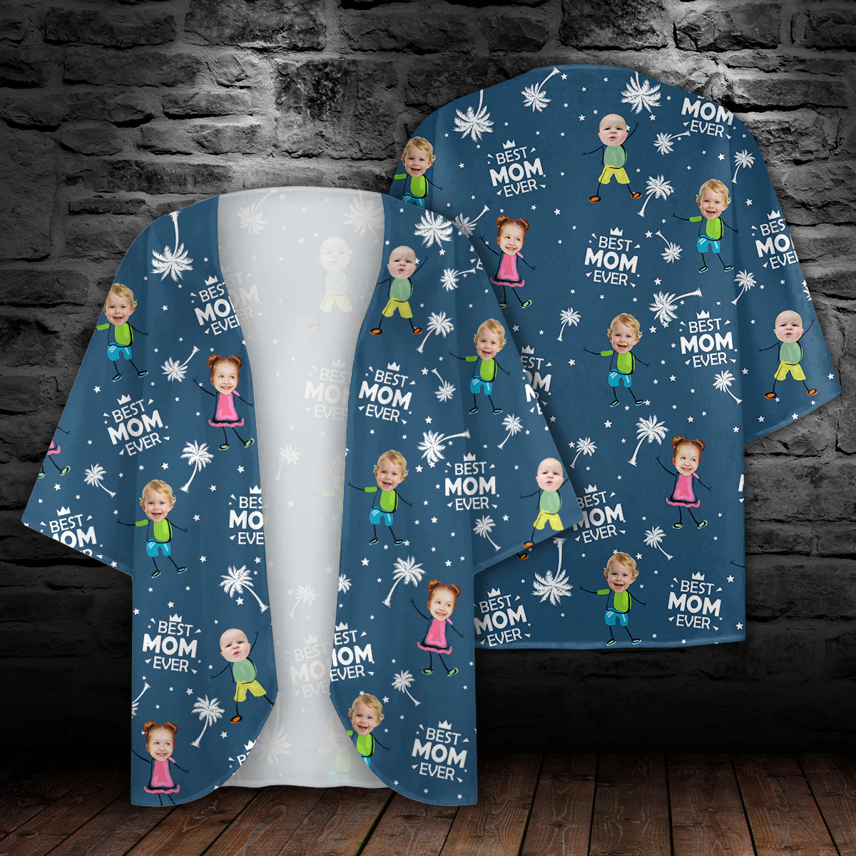 Custom Photo Best Mom Ever Coconut Palm Kimono TH10 894157 - Image 6