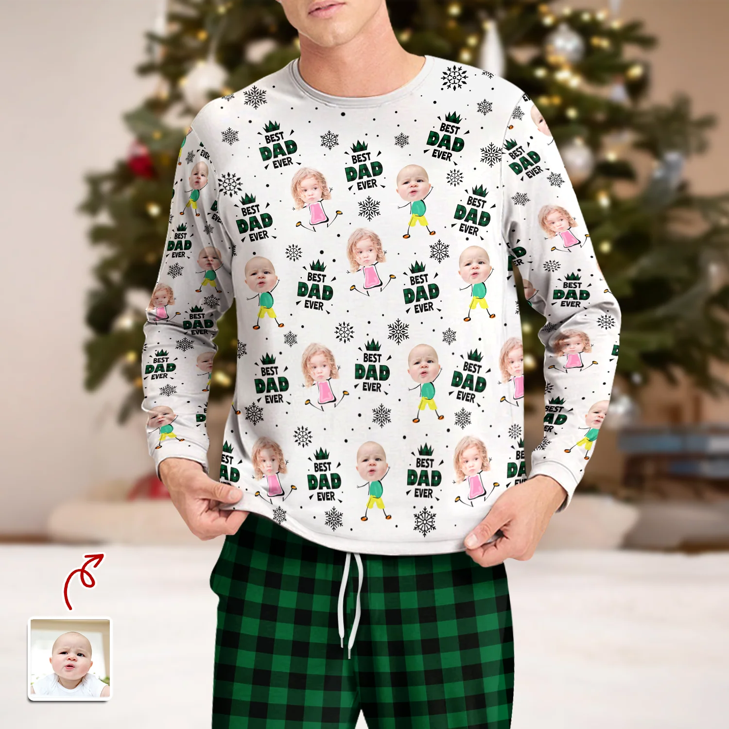 Custom Photo Best Nana Ever Gigi Papa Funny Children - Personalized Sleepwear CH07 899168 - Image 2