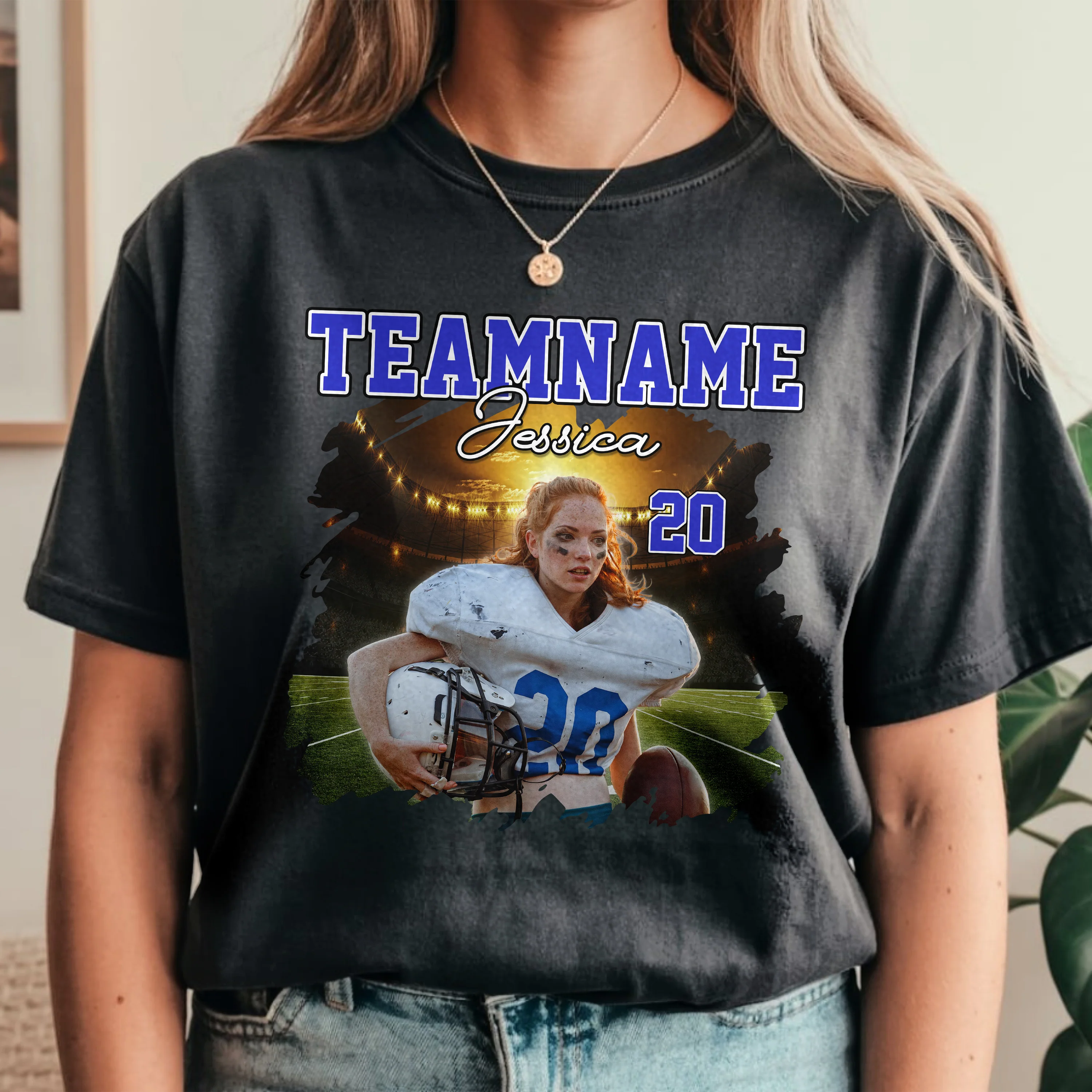 Custom Photo Bootleg Rap Tee Football Comfort Shirt CH07 899458 - Image 4