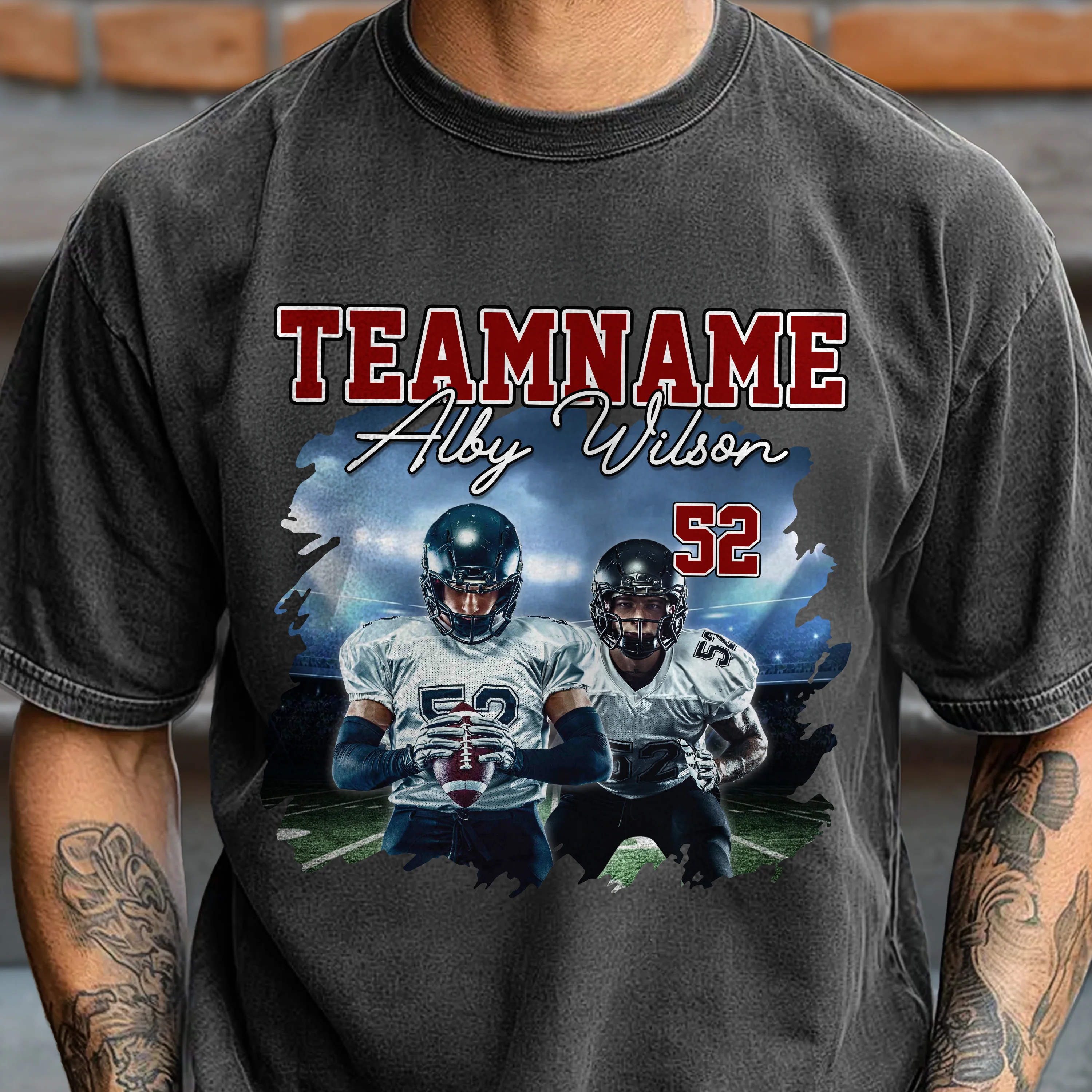 Custom Photo Bootleg Rap Tee Football Comfort Shirt CH07 899458 - Image 6