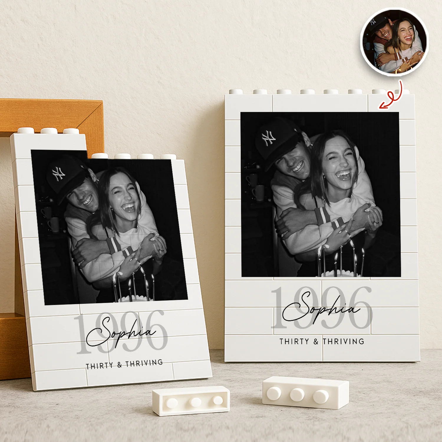 Custom Photo Building Brick Blocks Birthday Gift For Him Her LM32 669475 - Image 4