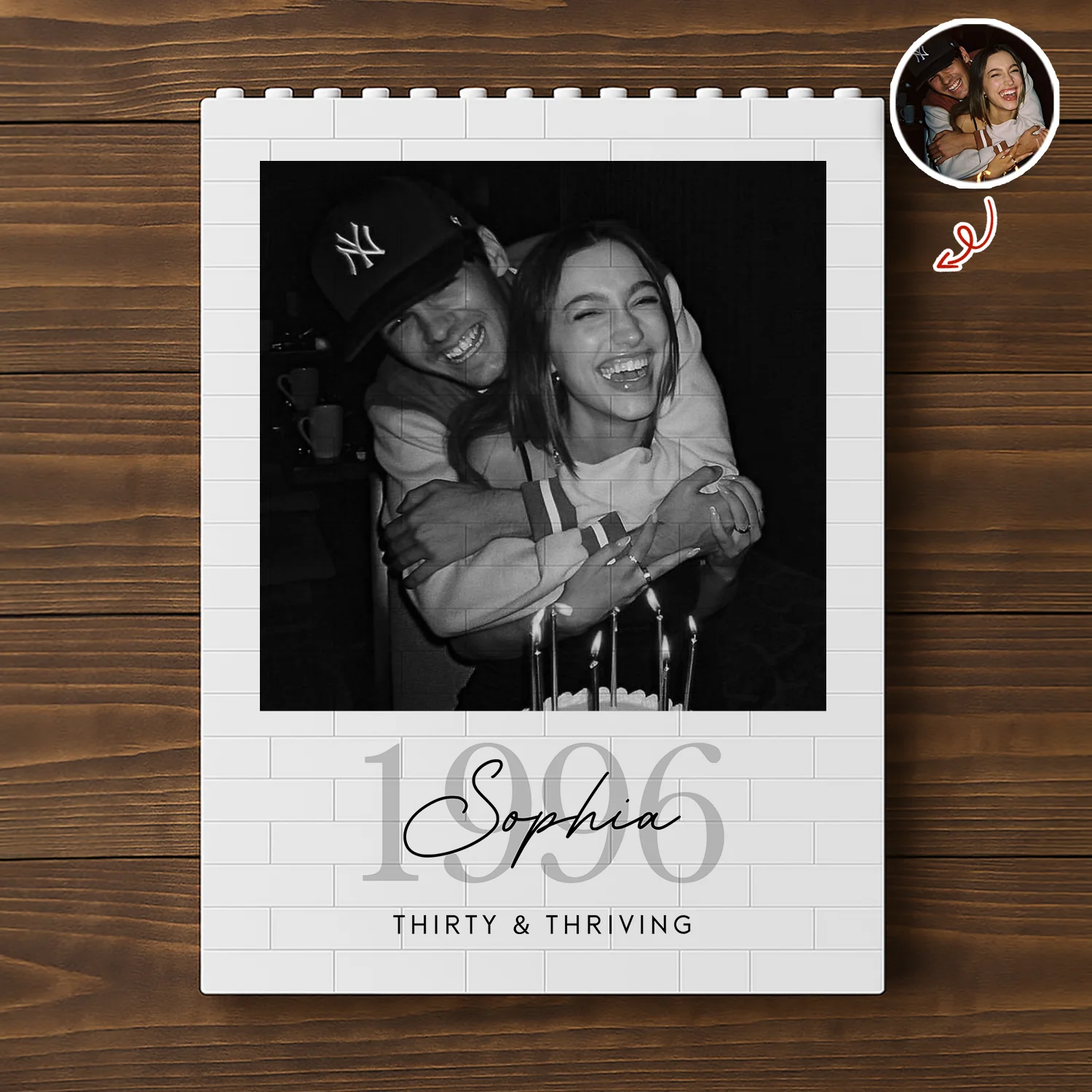 Custom Photo Building Brick Blocks Birthday Gift For Him Her LM32 669475 - Image 6