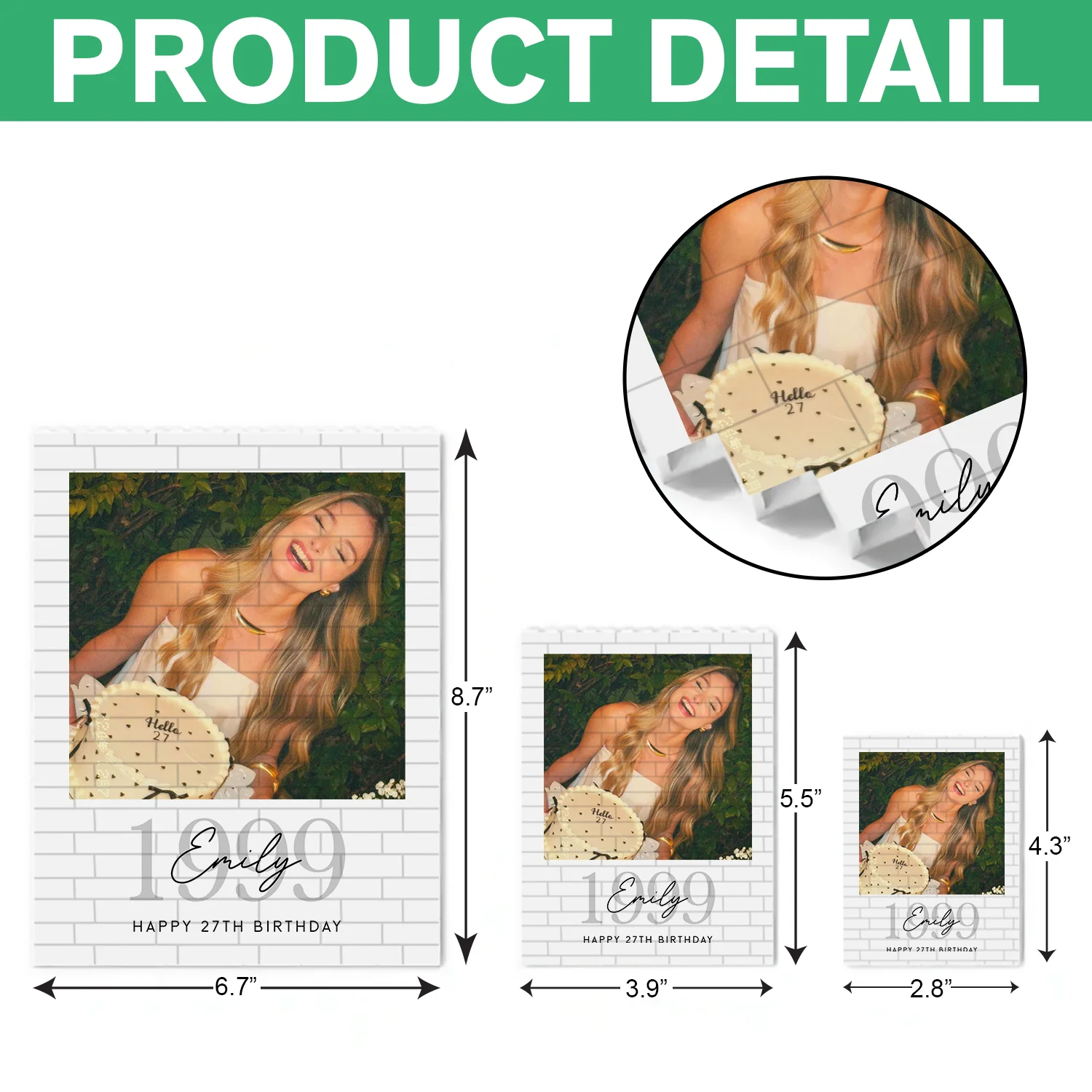 Custom Photo Building Brick Blocks Birthday Gift For Him Her LM32 669475 - Image 7