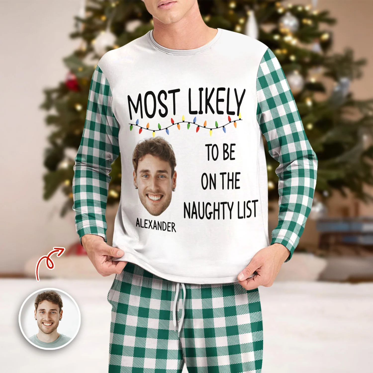 Custom Photo Christmas Family Matching Clothing Most Likely Sleepwear Gift For Family CH07 896244 - Image 8