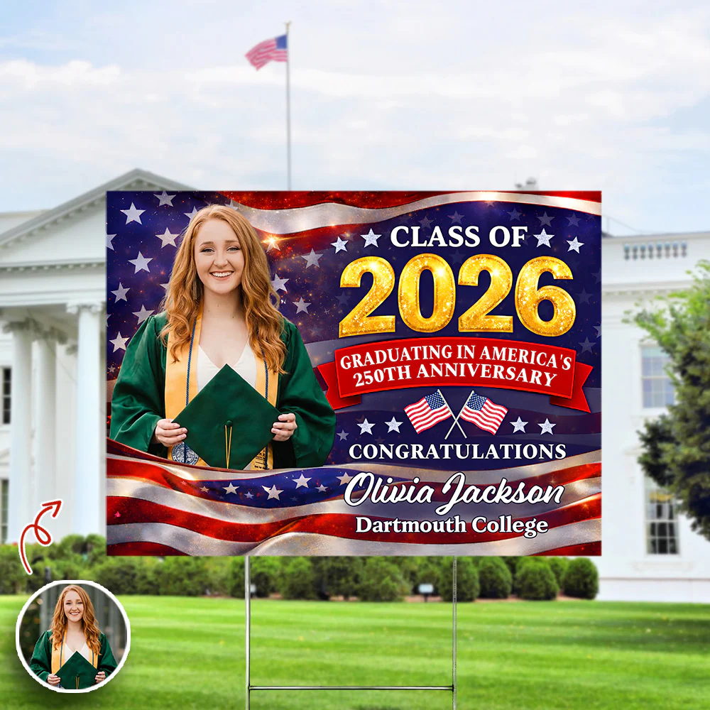 Custom Photo Class of 2026 - A Historic Graduation Yard Sign CH07 895508 - Image 6