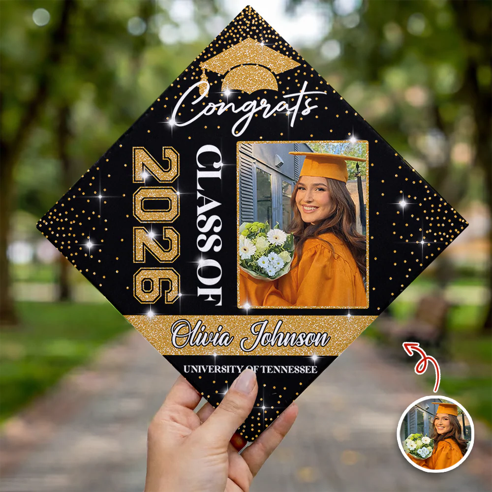 Custom Photo Class of 2026 Congratulations Graduation Cap Topper HO82 901728 - Image 2