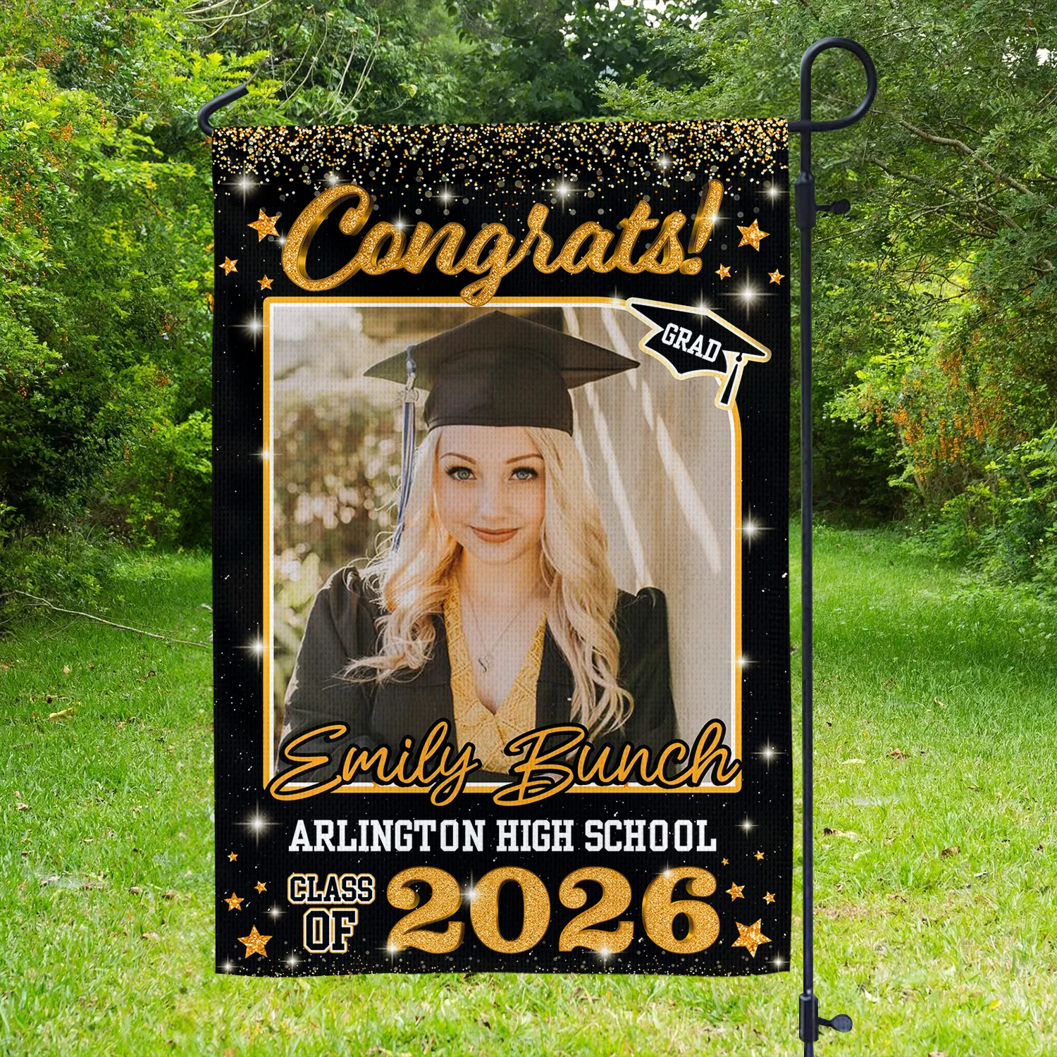 Custom Photo Class of 2026 Garden Flag Congrat Grad Gift, Graduation Decorations CH07 910756 - Image 11
