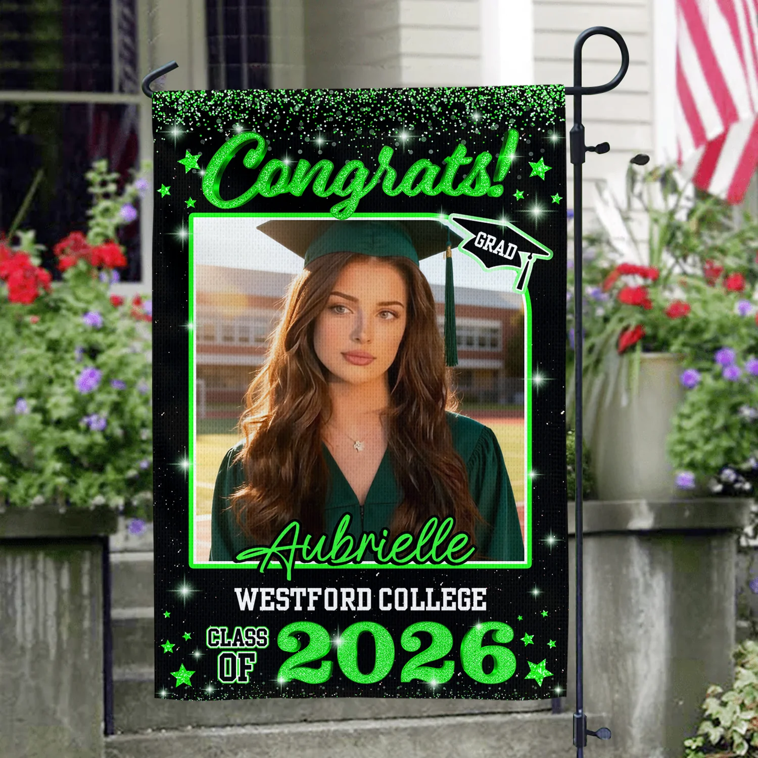 Custom Photo Class of 2026 Garden Flag Congrat Grad Gift, Graduation Decorations CH07 910756 - Image 3