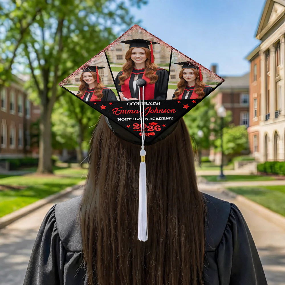 Custom Photo Class of 2026 Graduation Cap Topper Graduation Gift CH07 910890 - Image 4