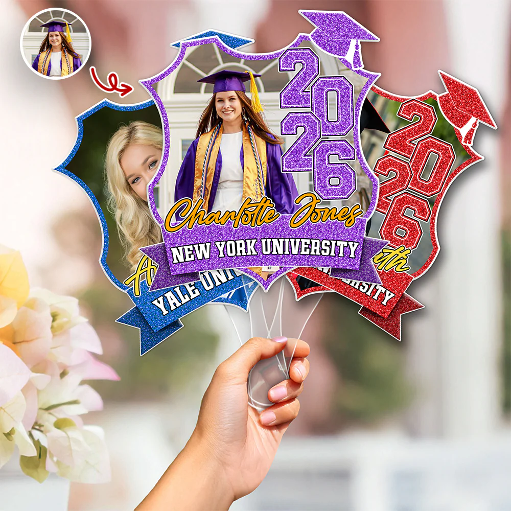 Custom Photo Class Of 2026 Graduation Face Fan HA75 920548 - Image 5