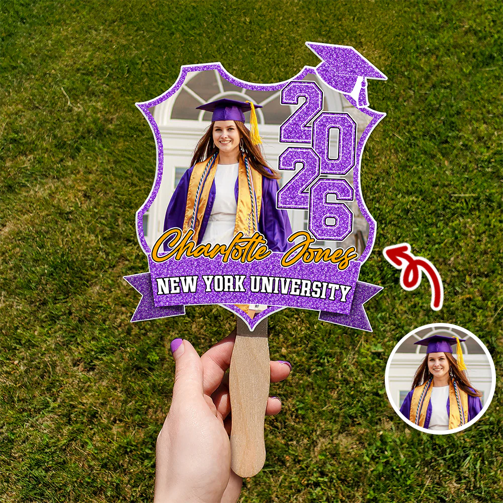 Custom Photo Class Of 2026 Graduation Face Fan HA75 920548 - Image 6