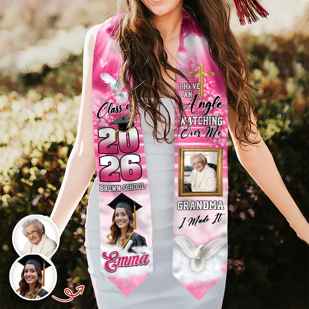 Custom Photo Class Of 2026 I'm Always With You Graduation Stole CH07 910254 - Image 6