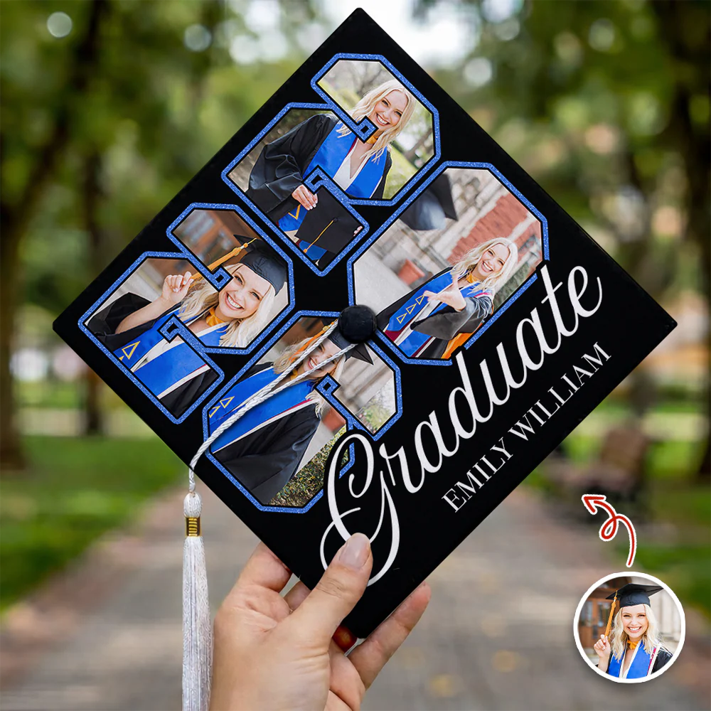 Custom Photo Class Of 2026 Personalized Graduation Cap Topper HA75 920614 - Image 2