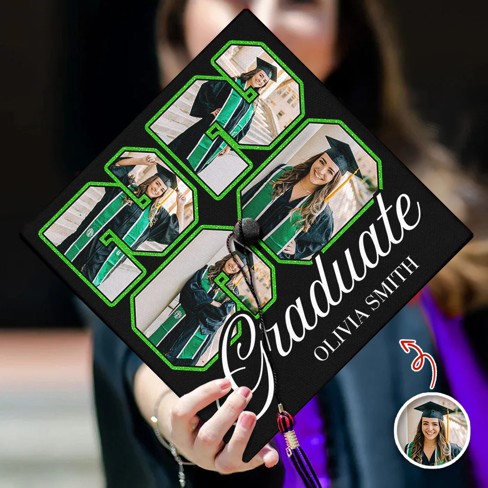 Custom Photo Class Of 2026 Personalized Graduation Cap Topper HA75 920614 - Image 3