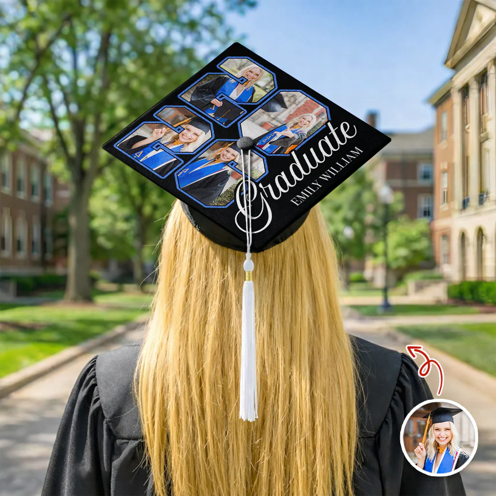Custom Photo Class Of 2026 Personalized Graduation Cap Topper HA75 920614 - Image 5