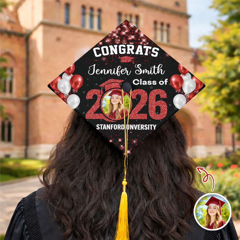Custom Photo Class Of 2026 Personalized Graduation Cap Topper HA75 920822 - Image 7