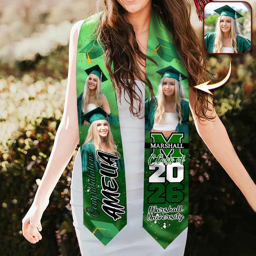 Custom Photo Class Of 2026 Personalized Graduation Stoles HA75 898888 - Image 6