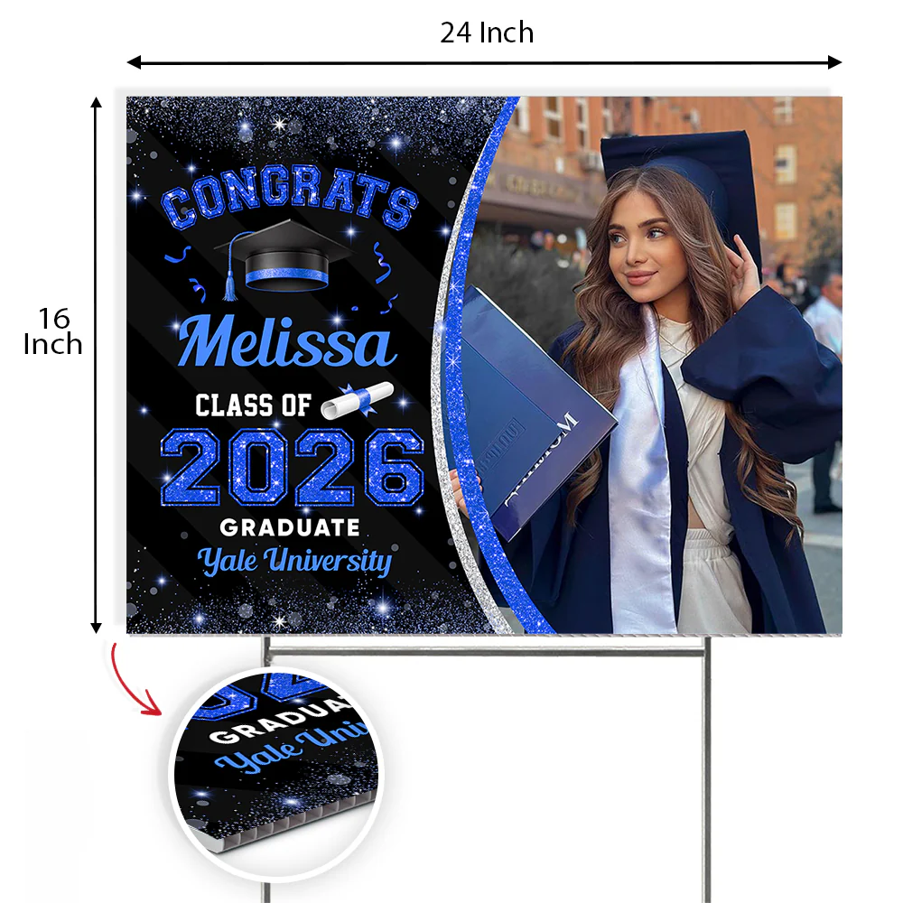 Custom Photo Class Of 2026 Personalized Graduation Yard Sign HA75 920462 - Image 12
