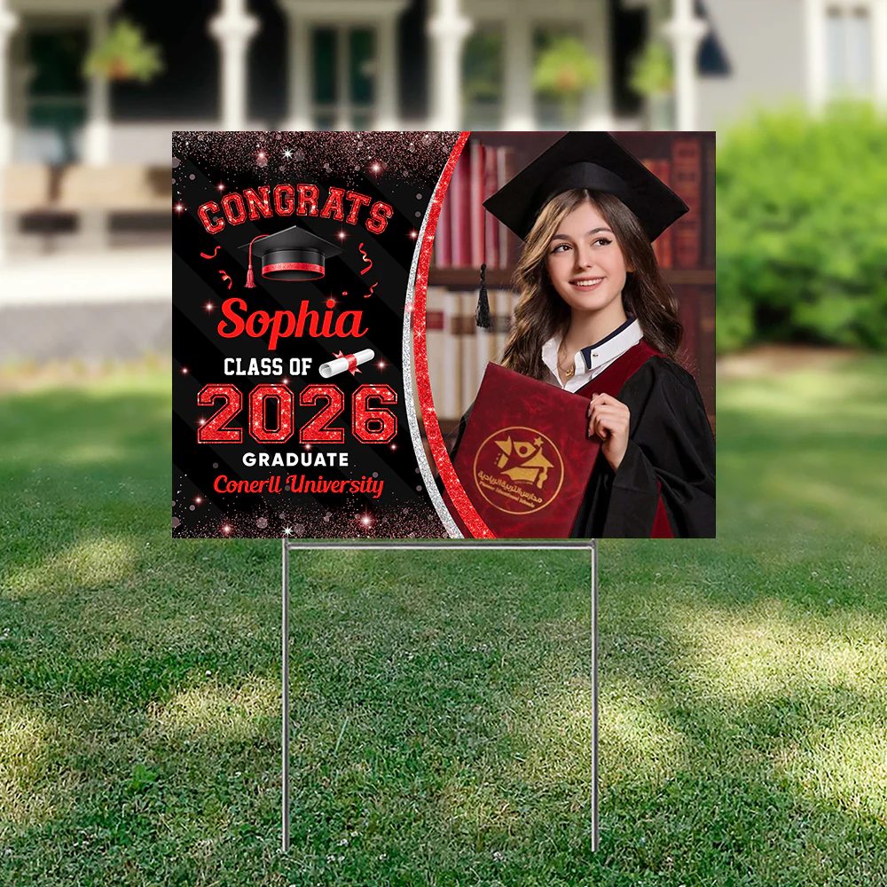 Custom Photo Class Of 2026 Personalized Graduation Yard Sign HA75 920462 - Image 16