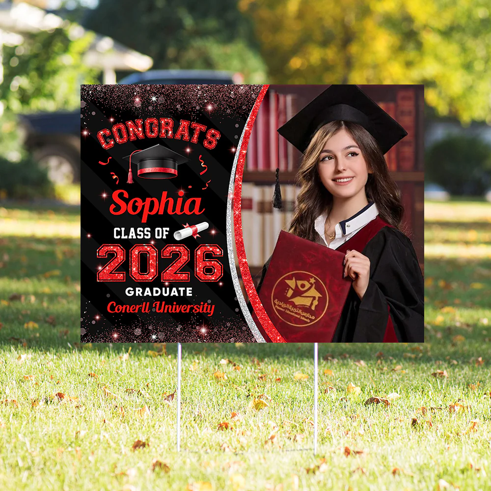 Custom Photo Class Of 2026 Personalized Graduation Yard Sign HA75 920462 - Image 17