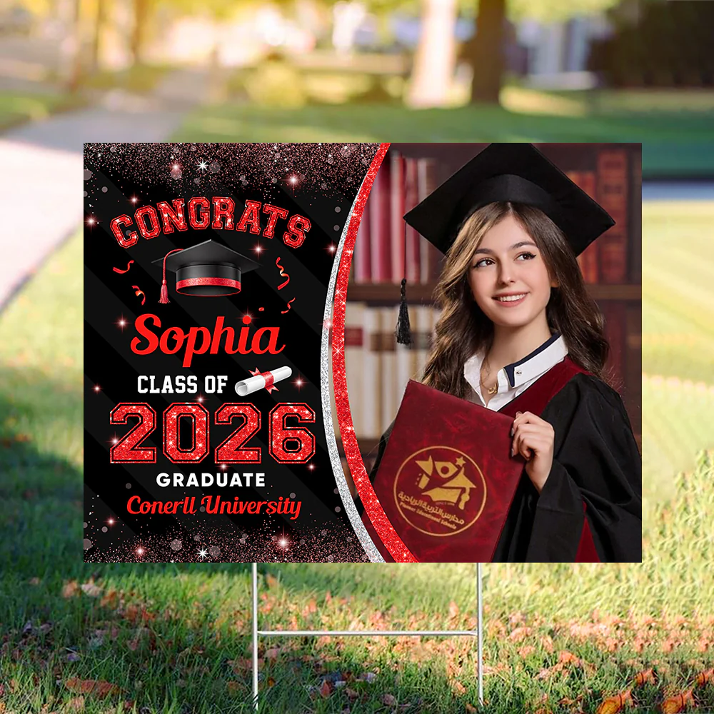 Custom Photo Class Of 2026 Personalized Graduation Yard Sign HA75 920462 - Image 18