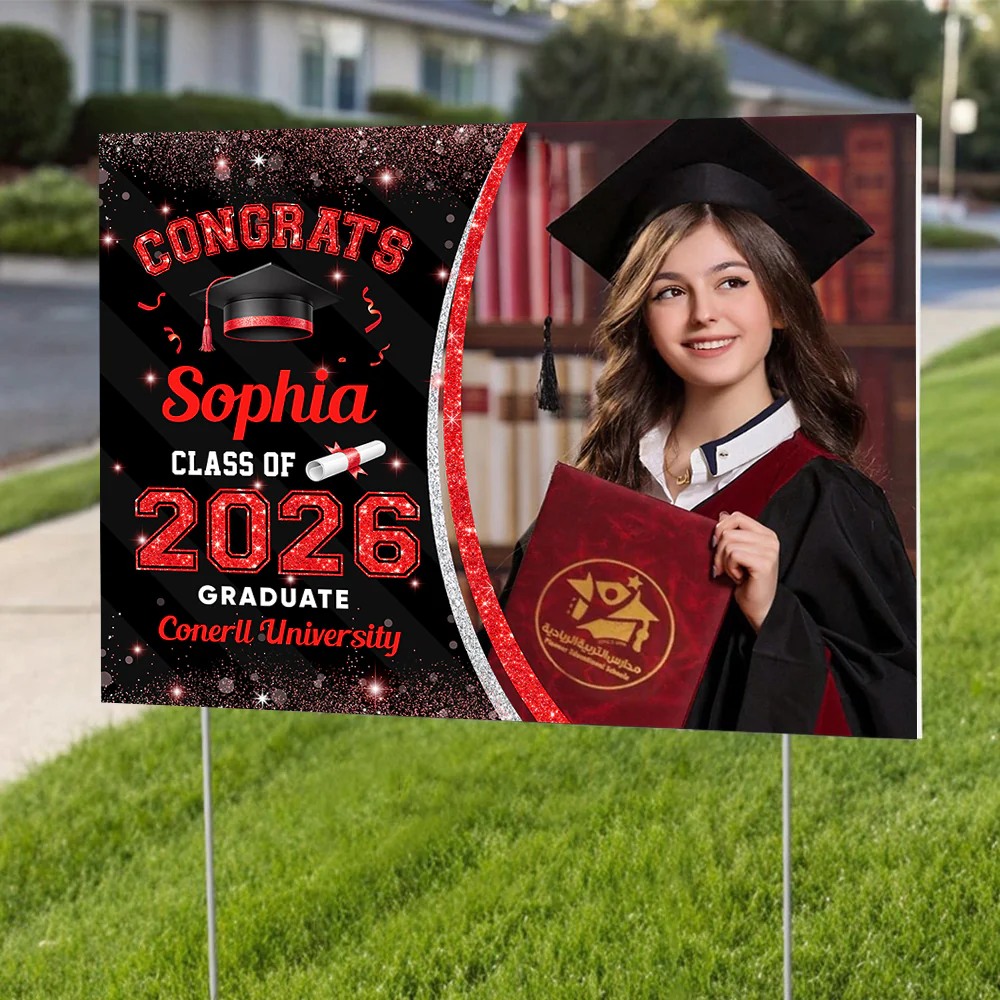 Custom Photo Class Of 2026 Personalized Graduation Yard Sign HA75 920462 - Image 19