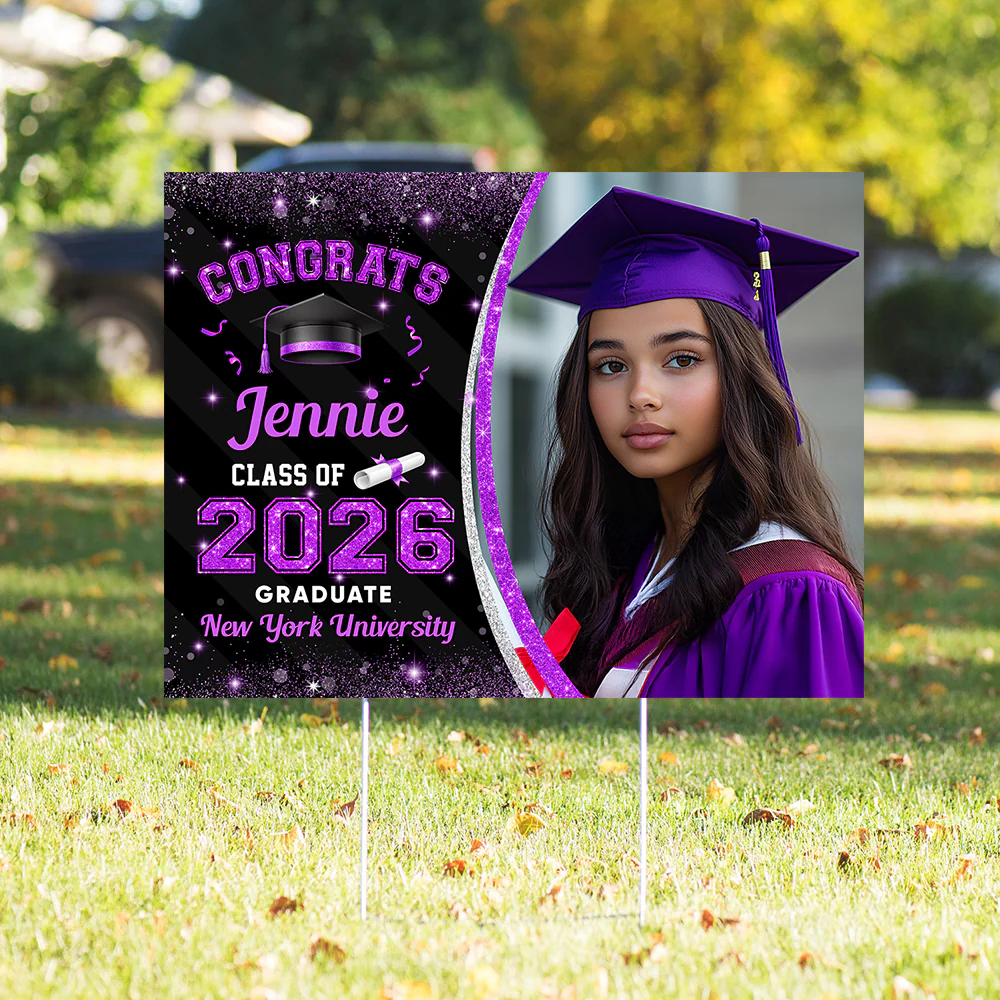 Custom Photo Class Of 2026 Personalized Graduation Yard Sign HA75 920462 - Image 31