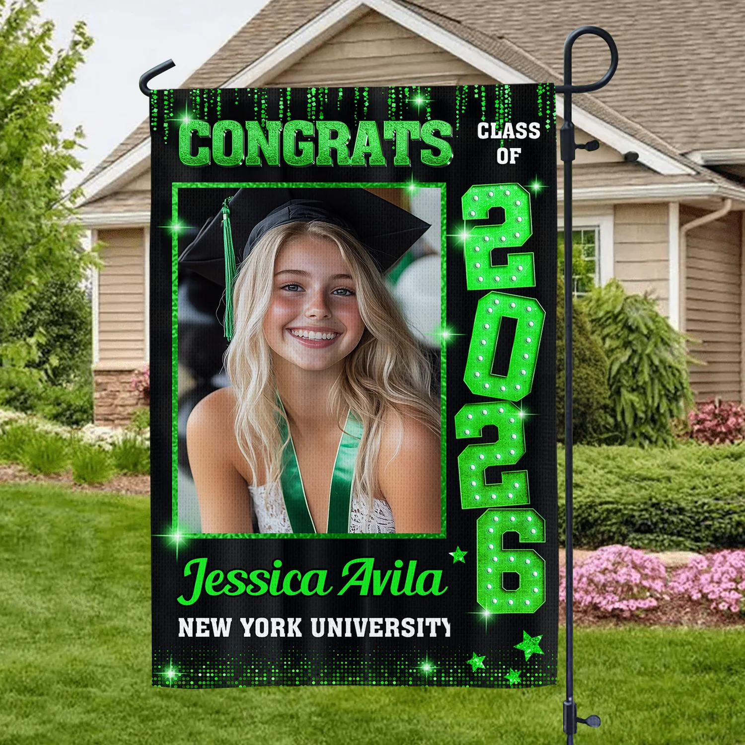 Custom Photo Congrats Class of 2026 Graduation Garden Flag CH07 910816 - Image 6