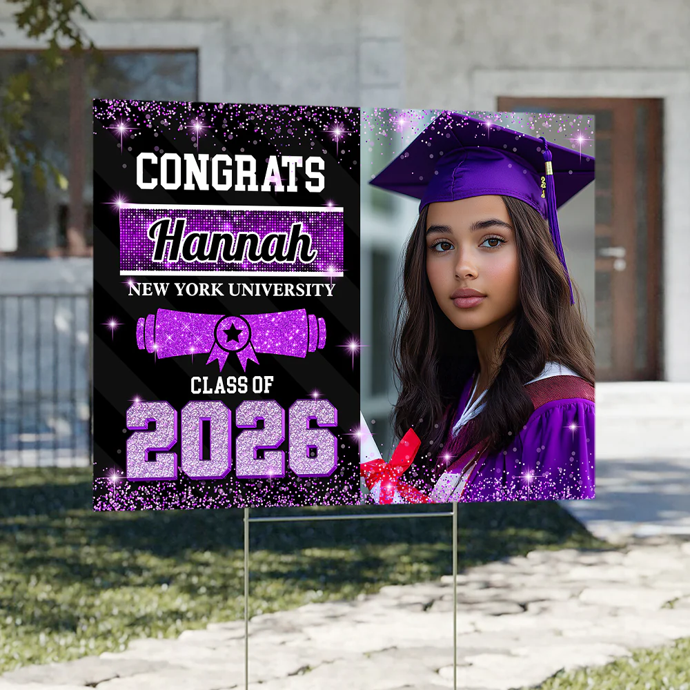 Custom Photo Congrats Class of 2026 Graduation Yard Sign CH07 910734 - Image 10