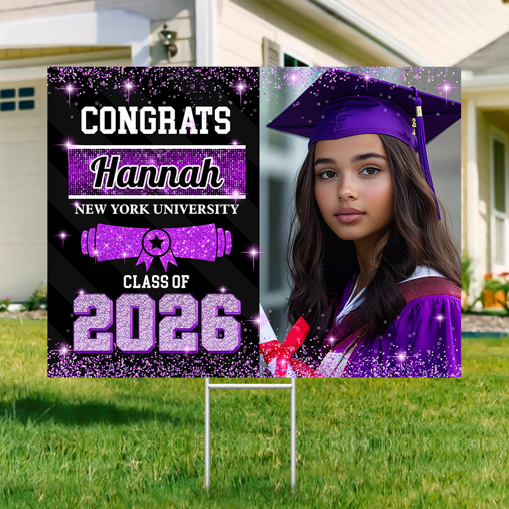 Custom Photo Congrats Class of 2026 Graduation Yard Sign CH07 910734 - Image 14