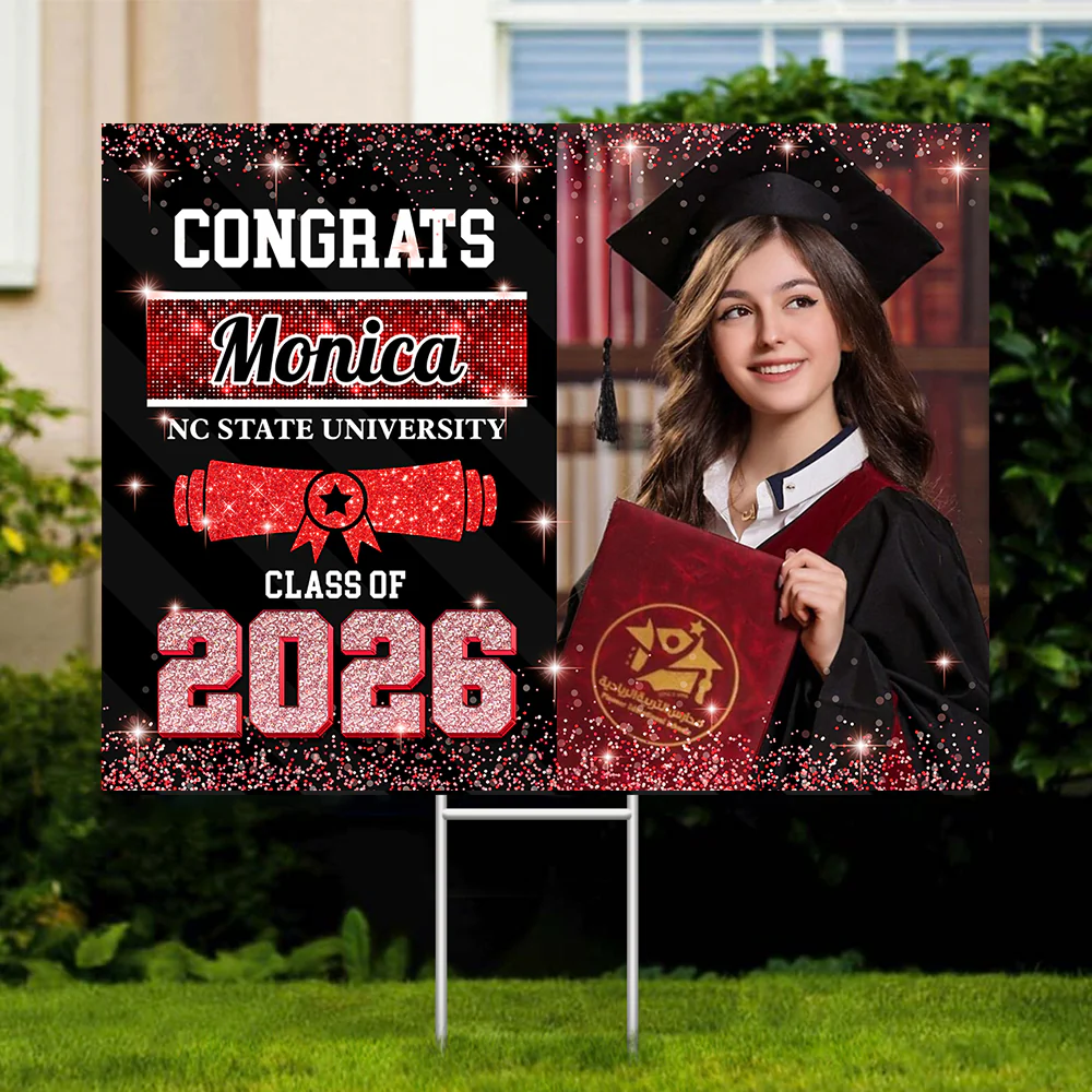 Custom Photo Congrats Class of 2026 Graduation Yard Sign CH07 910734 - Image 28