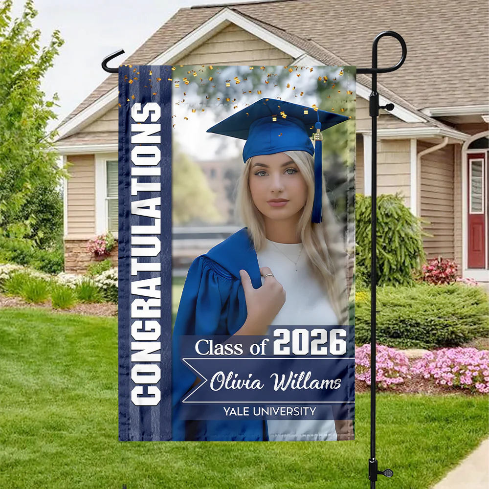 Custom Photo Congratulations Class Of 2026 Graduation Garden Flag TH10 169031 - Image 6
