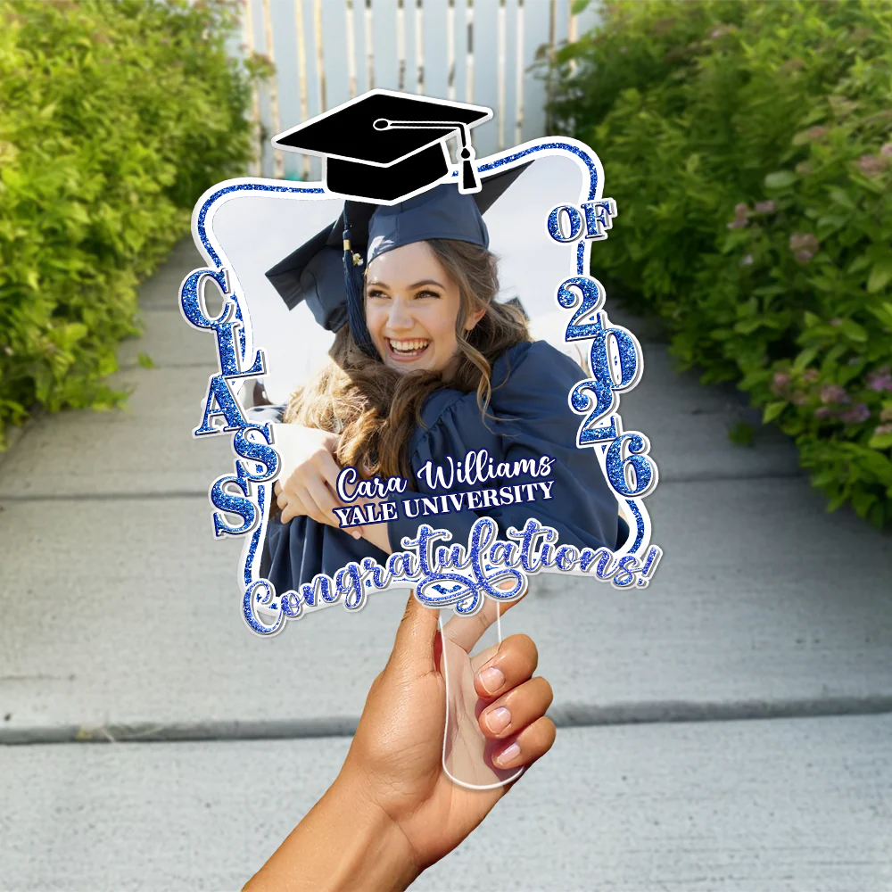 Custom Photo Congratulations Graduation 2026 Face Fan For Grad Party Decorations HO82 901734 - Image 3