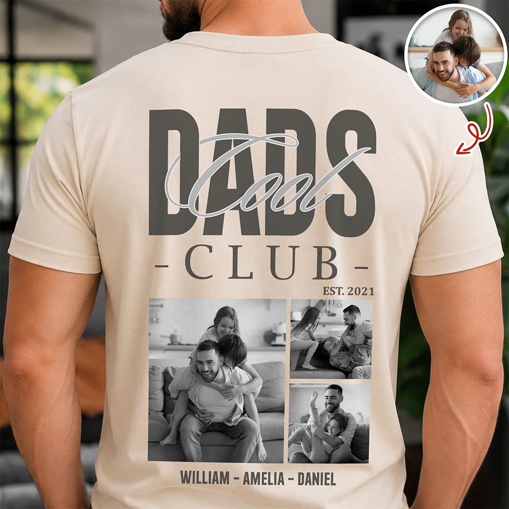 Custom Photo Cool Dads Club Back Comfort Shirt Father's Day Gift CH07 911364 - Image 2