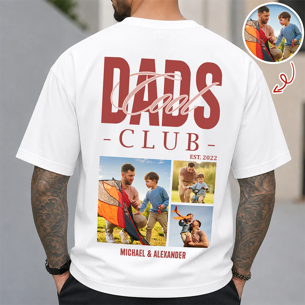 Custom Photo Cool Dads Club Back Comfort Shirt Father's Day Gift CH07 911364 - Image 3