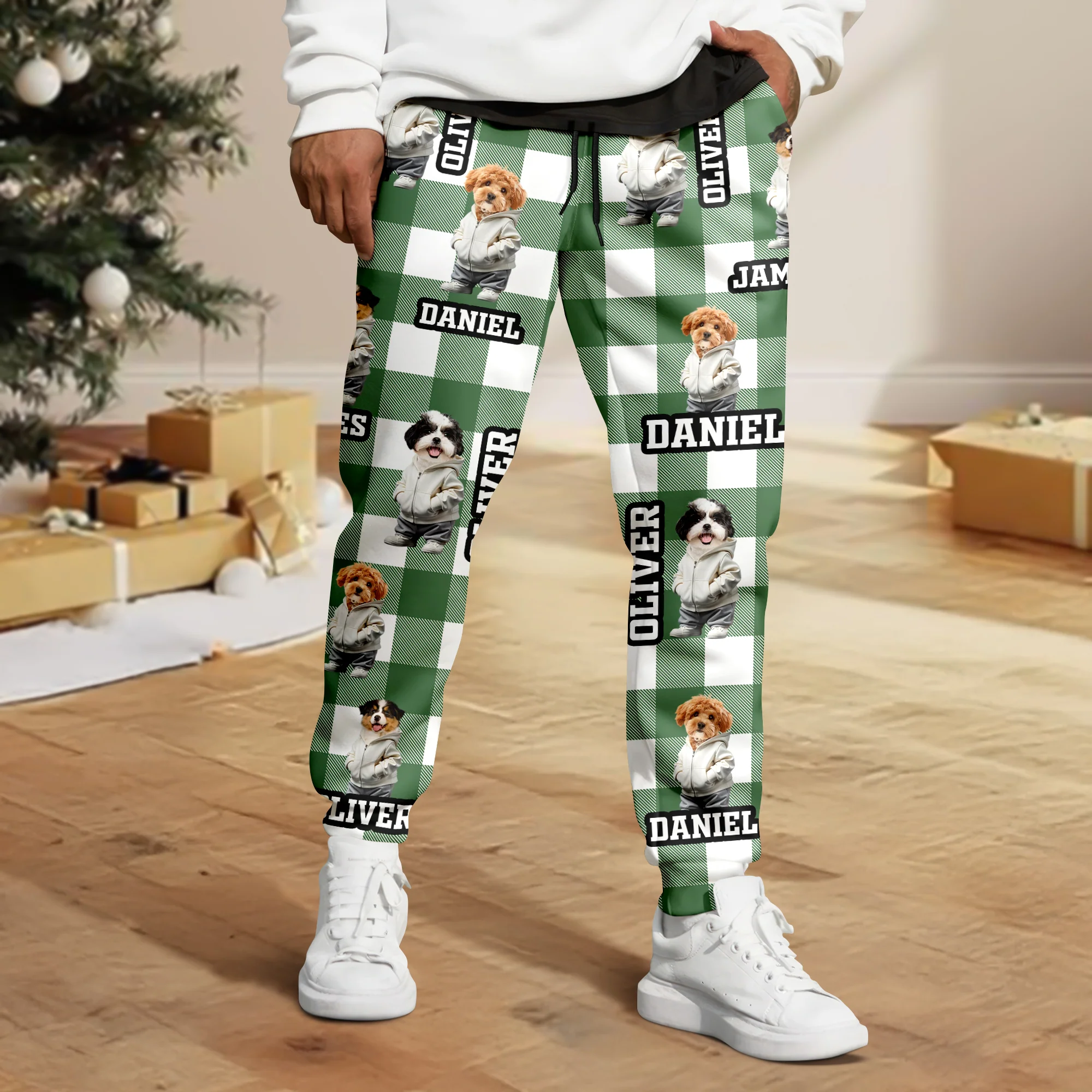Custom Photo Cool Dog Christmas Sweatpants HA75 892922 - Image 6