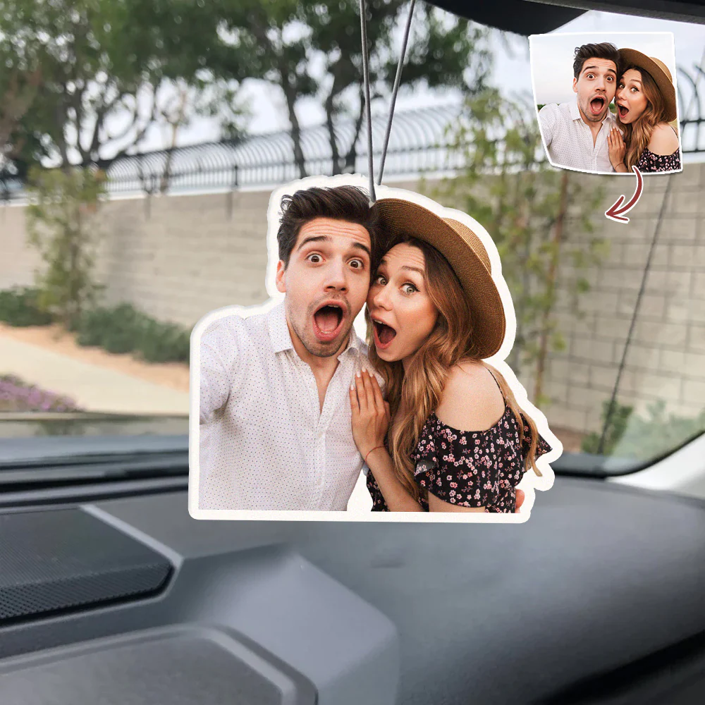 Custom Photo Couple Air Freshener Gift For Valentine HO82 901076 - Image 4