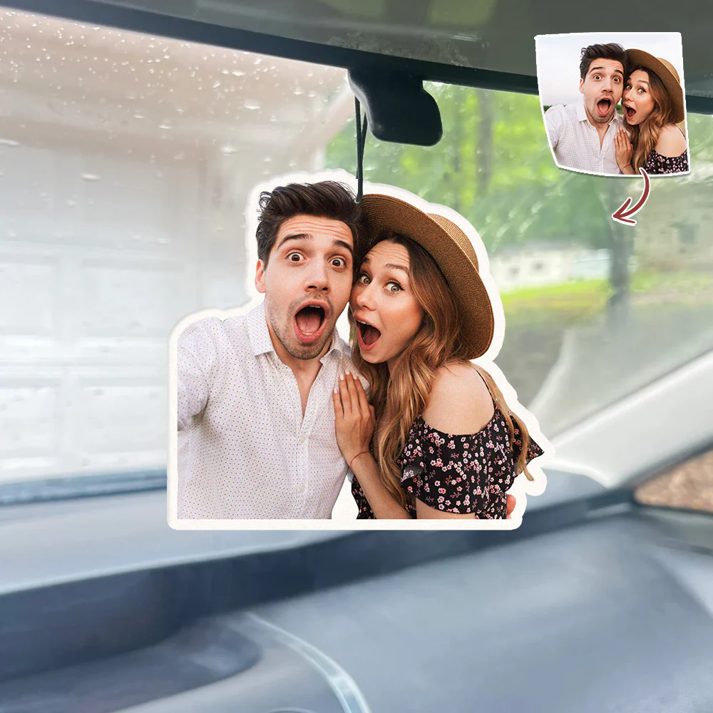 Custom Photo Couple Air Freshener Gift For Valentine HO82 901076 - Image 5