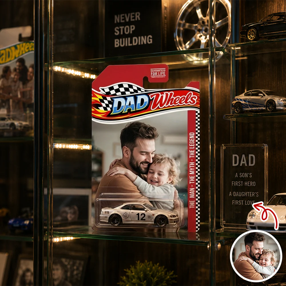 Custom Photo Dad Wheels Father's Day Toy Car Gift CH07 911672 - Image 6