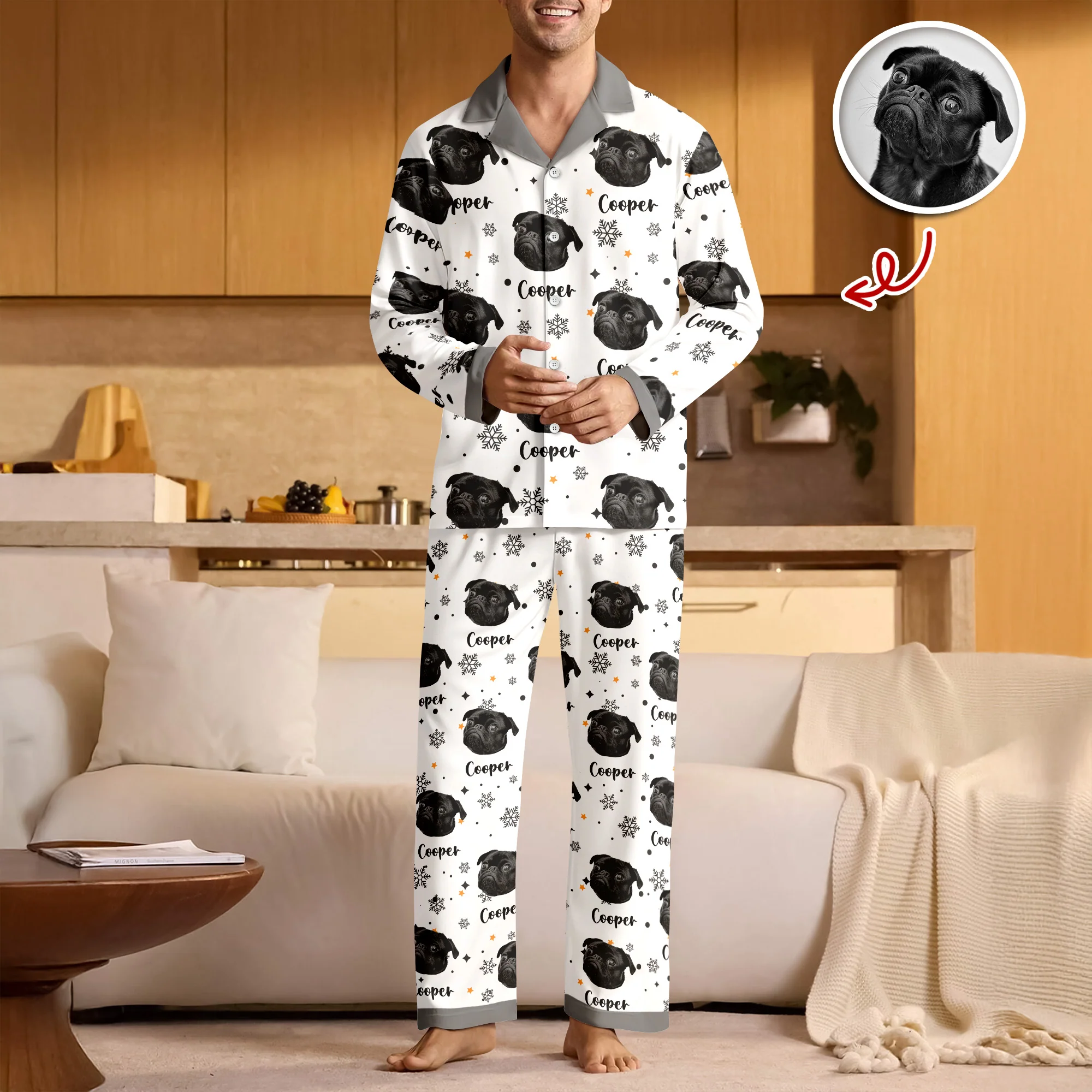 Custom Photo Dog Cat Christmas Pajamas For Pet Lovers TH10 894377 - Image 5