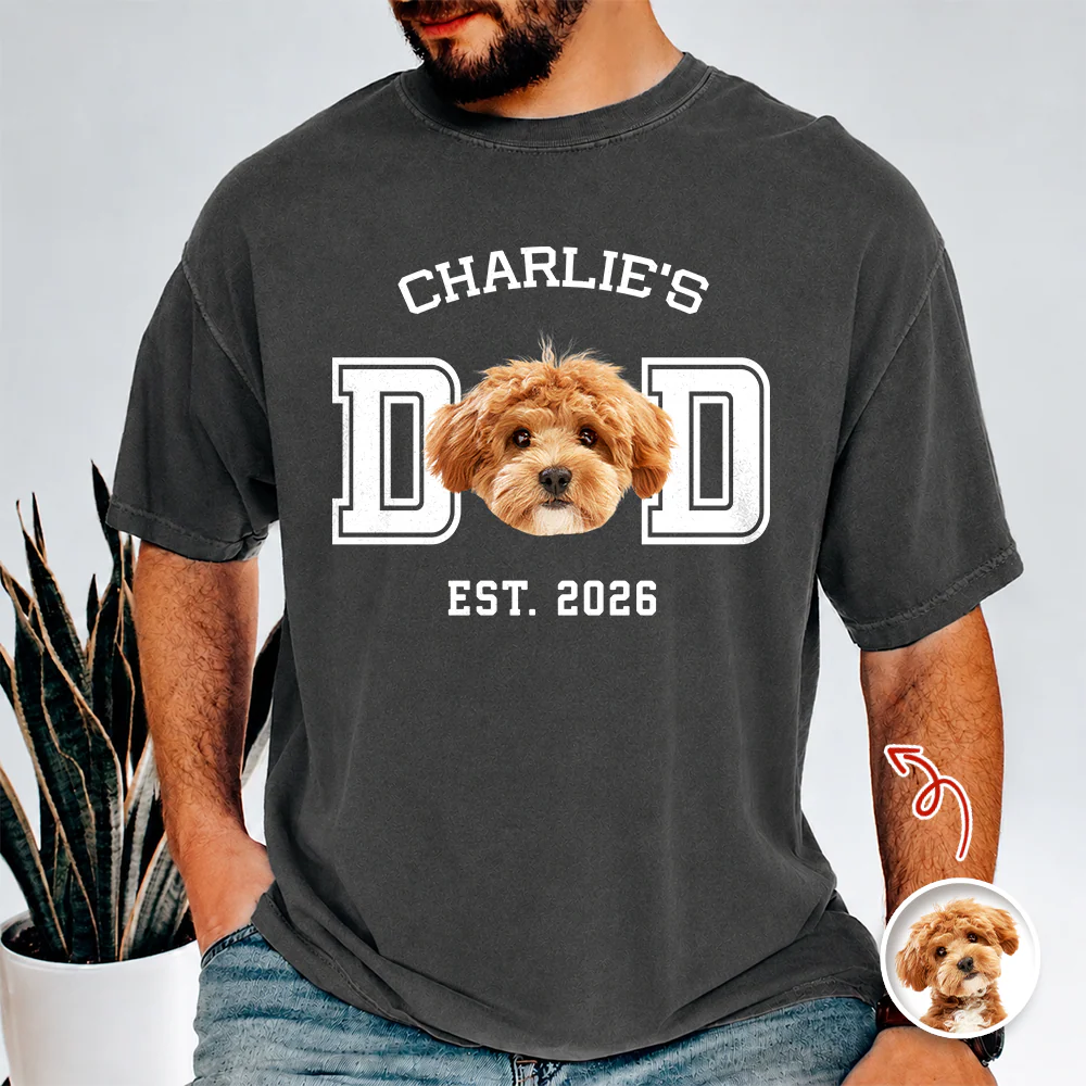 Custom Photo Dog Cat Dad Est Comfort Shirt Gift For Pet Lover HA75 921424